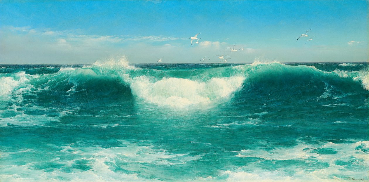 Un rullo della Cornovaglia, 1898 da David James