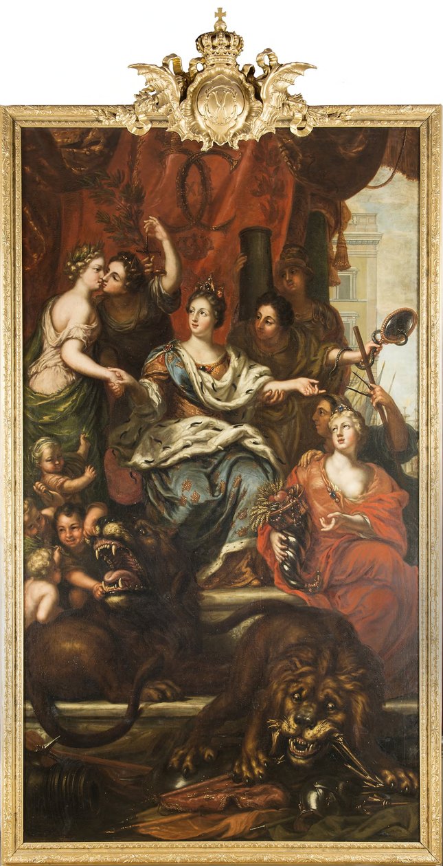 Allegorie über die friedliche Regierung von König Karl XI. da David Klöcker Ehrenstrahl