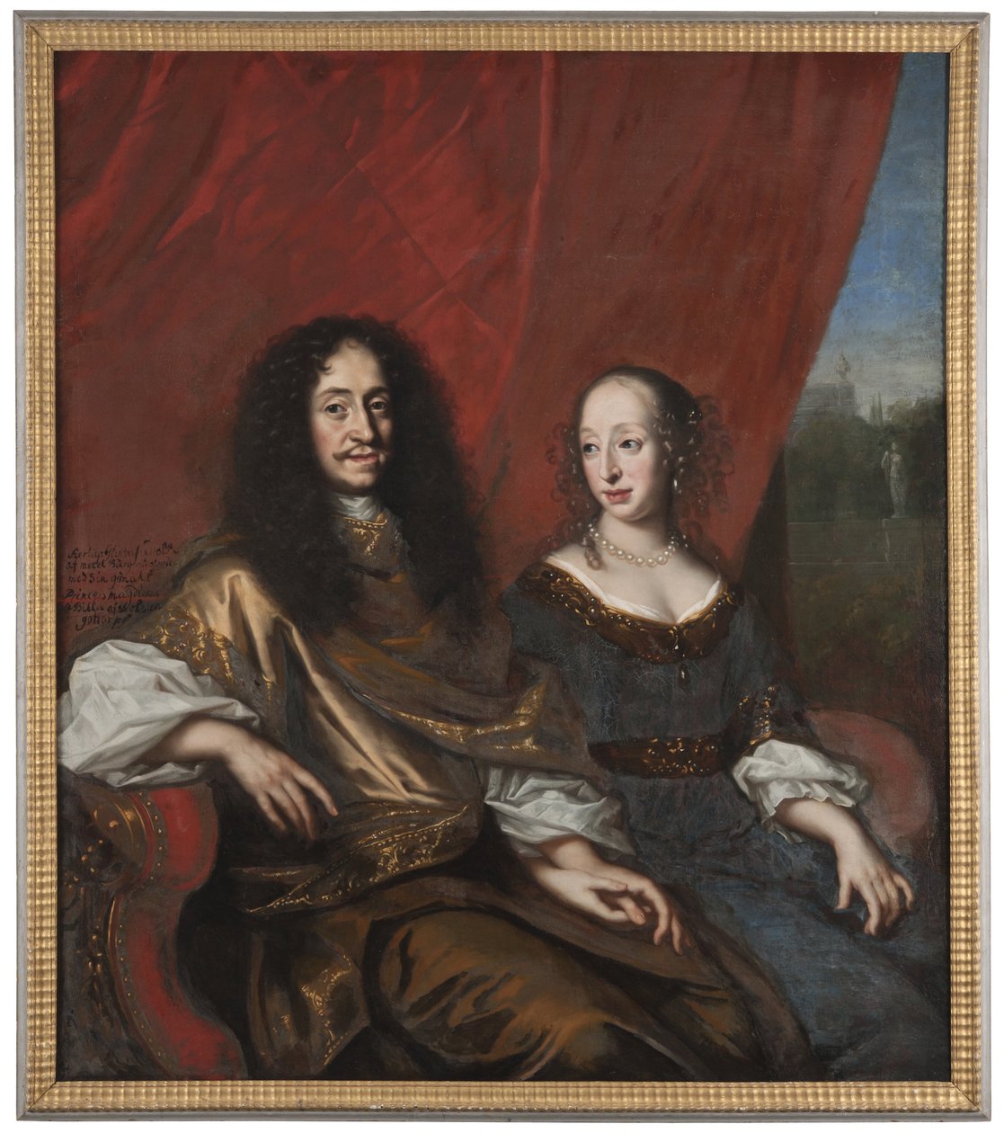 Gustavo Adolfo, 1633-1695, duca di Meclemburgo-Güstrow. Magdalena Sibilla, 1631-1719, della famiglia di Holstein da David Klöcker Ehrenstrahl