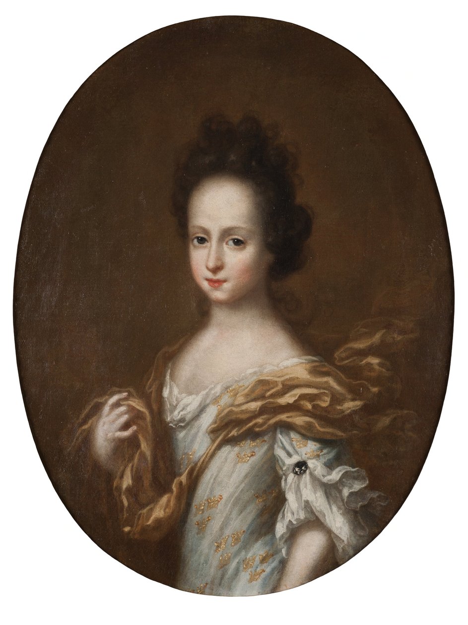 Hedvig Sophia di Svezia (1681–1708), principessa svedese e duchessa consorte di Holstein-Gottorp da David Klöcker Ehrenstrahl