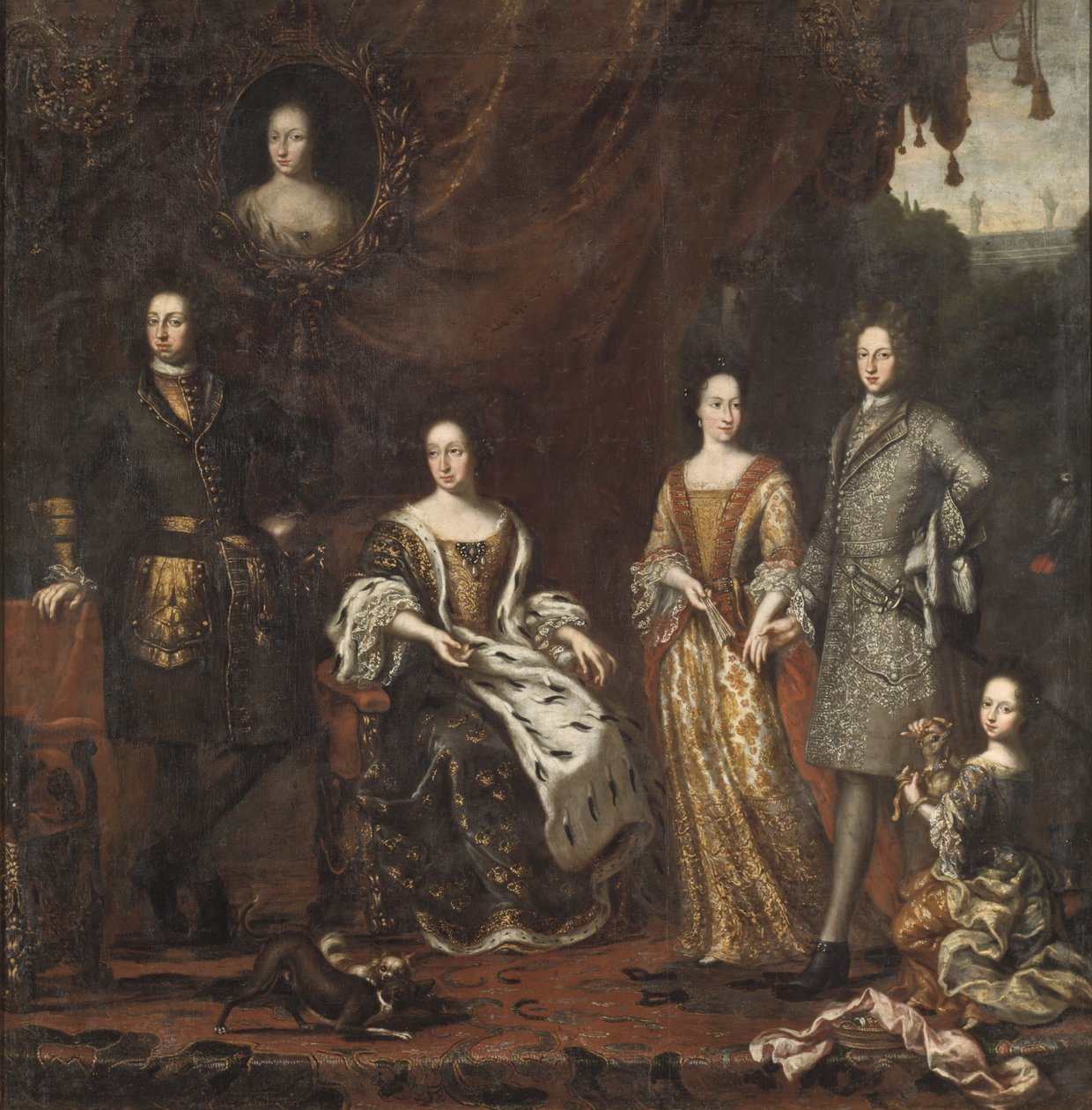 Carlo XI, re di Svezia, con la famiglia da David Klöcker Ehrenstrahl