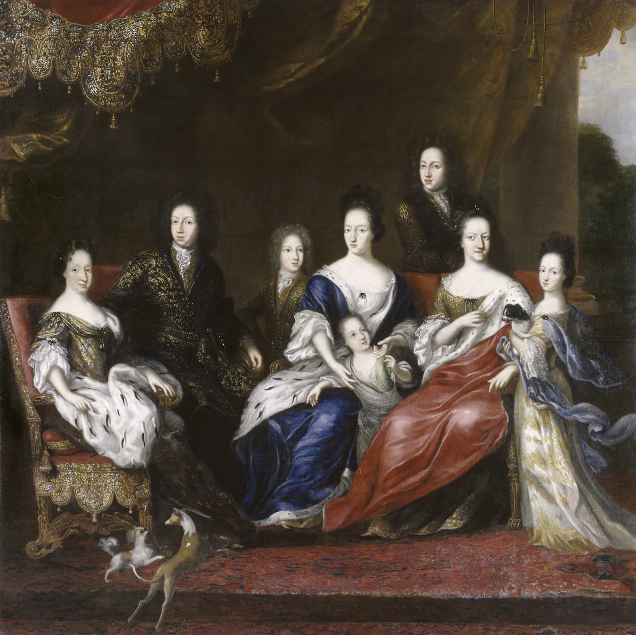 Carlo XI, re di Svezia, con la famiglia da David Klöcker Ehrenstrahl