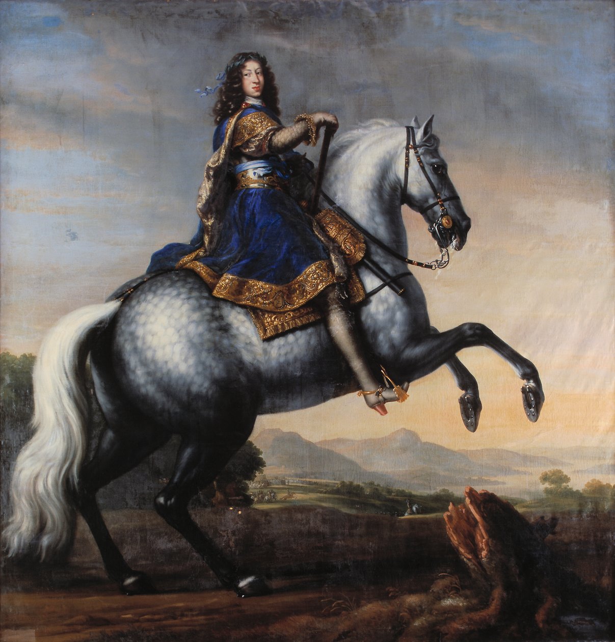 Italiano:  Ritratto a cavallo di Carlo XI di Svezia, titolo "Ritratto a cavallo", etichetta "QS:Lsv", Ritratto a cavallo, etichetta "QS:Len", "Ritratto a cavallo di Carlo XI di Svezia" da David Klöcker Ehrenstrahl