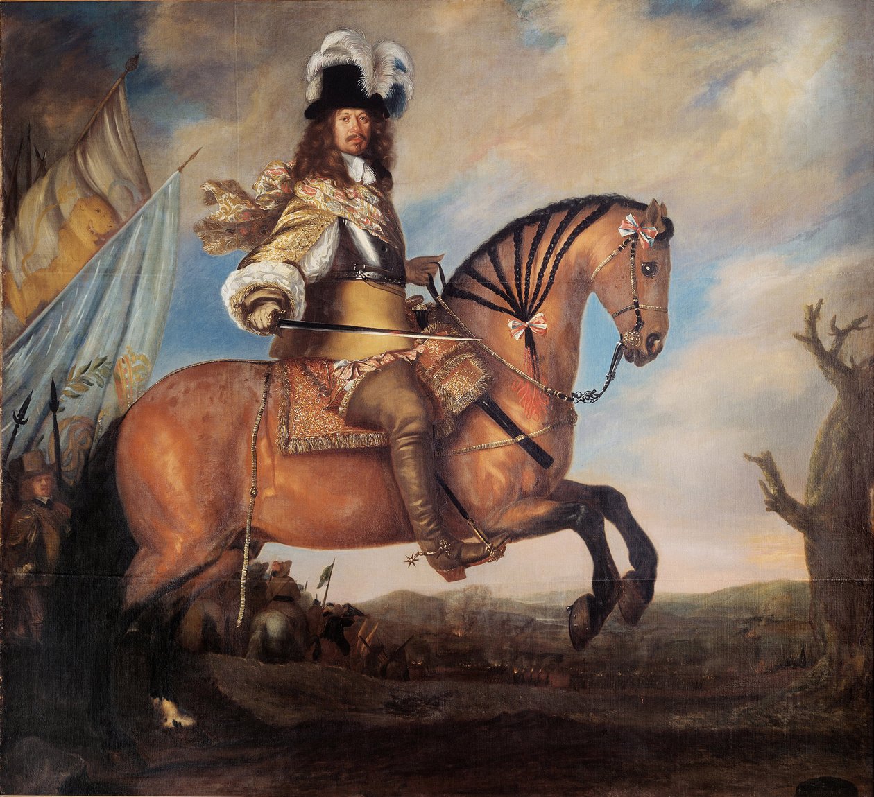 Ritratto del Feldmaresciallo Carl Gustaf Wrangel 1613-1676, 1652 da David Klöcker Ehrenstrahl