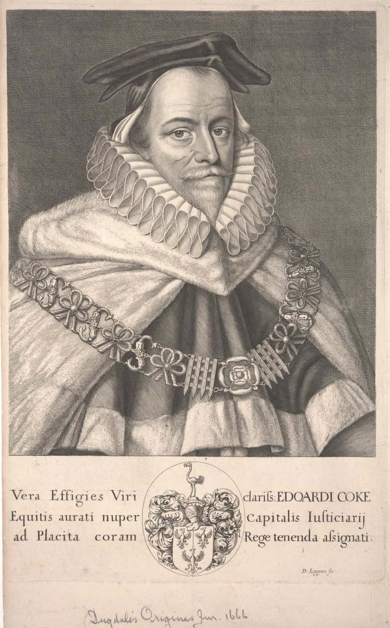 Edward Coke da David Loggan