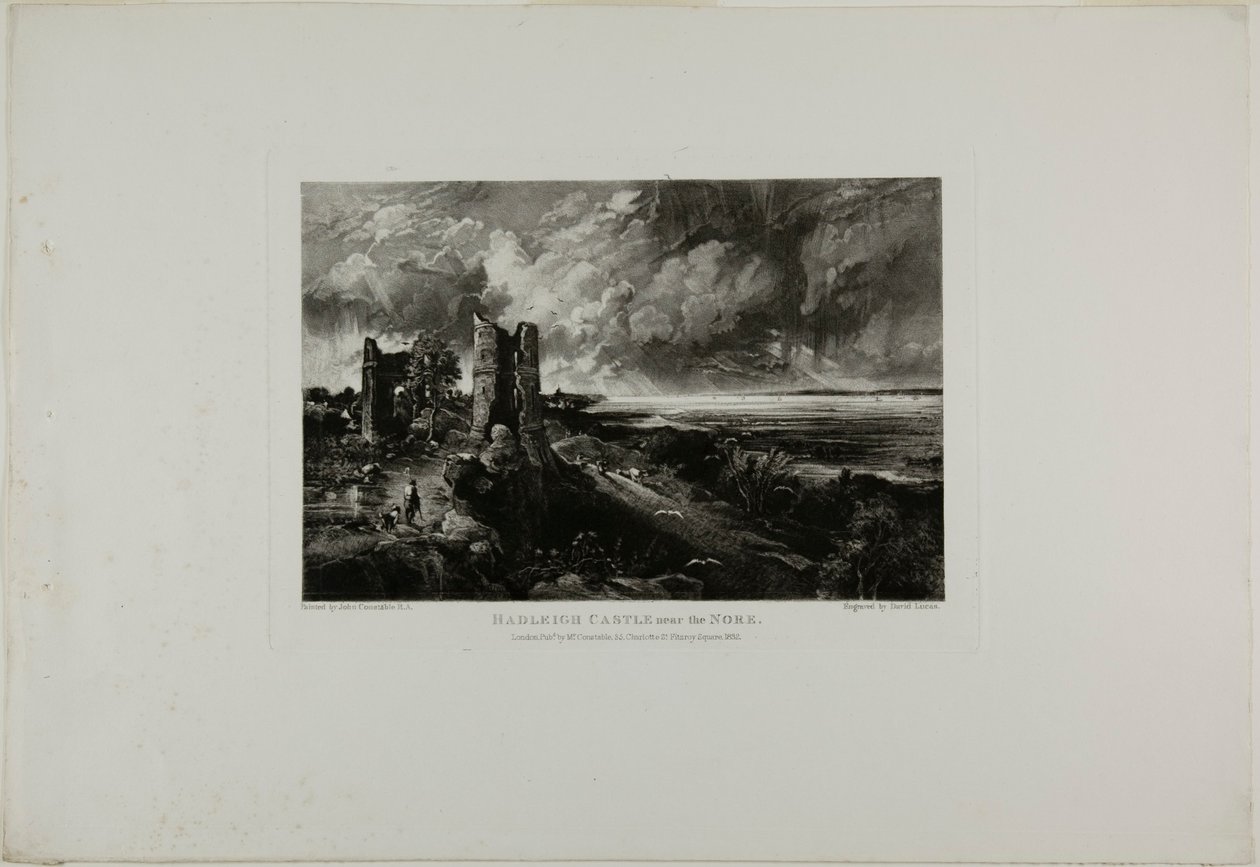 Castello di Hadleigh vicino al Nore da David Lucas