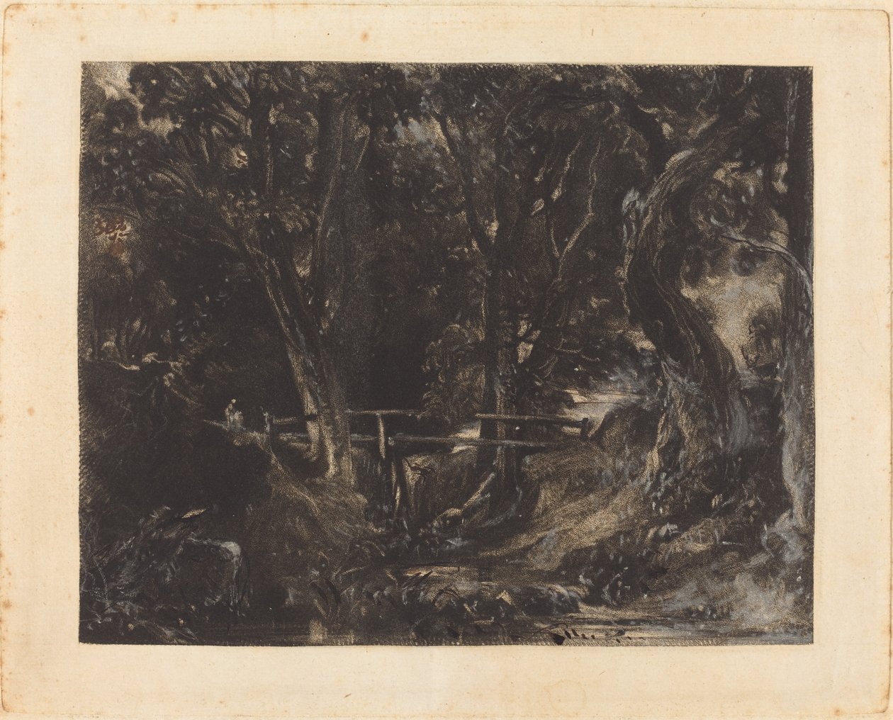Una valle a Helmingham Park, Suffolk da David Lucas after John Constable