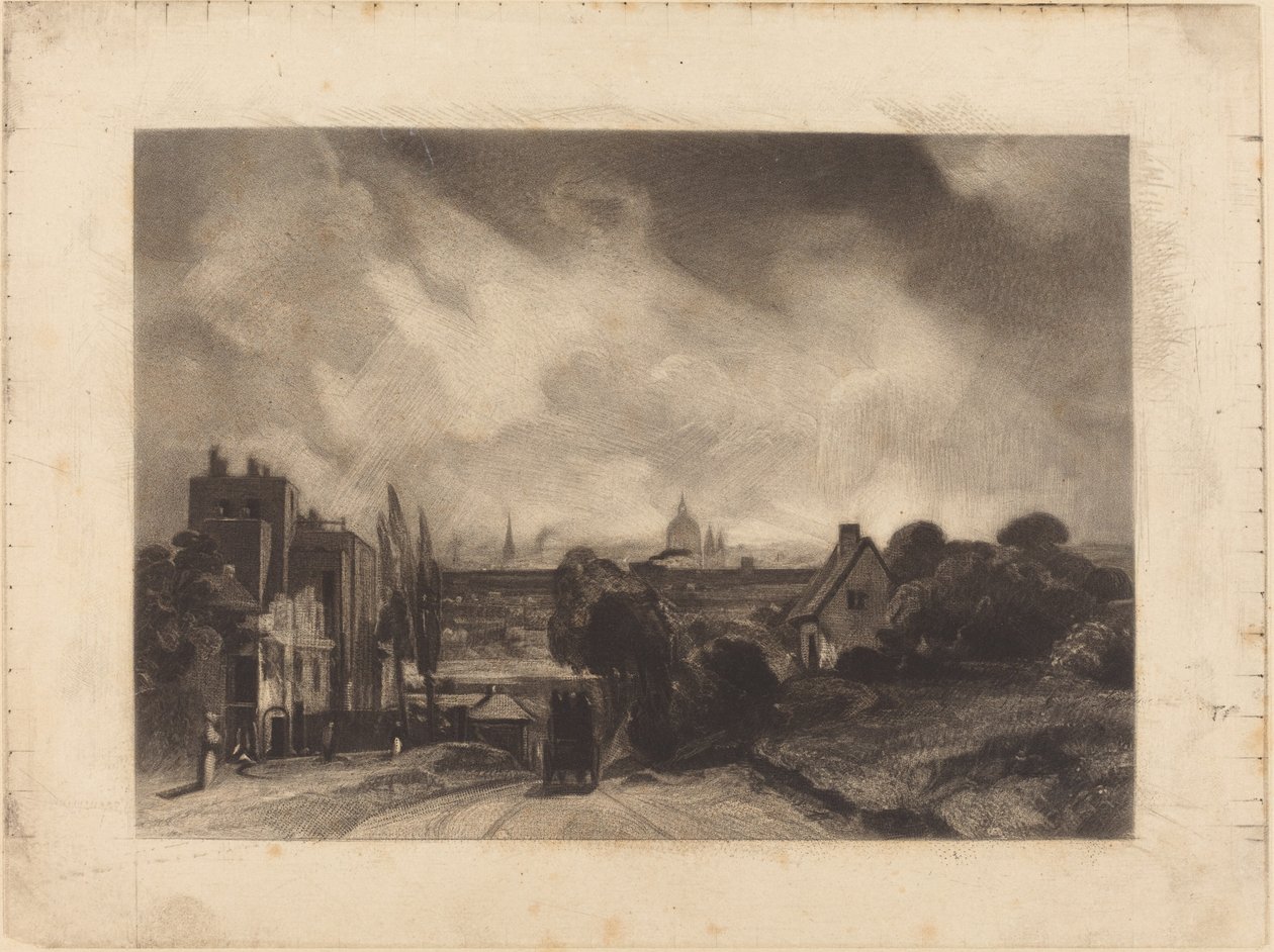 Cottage di Sir Richard Steele da David Lucas after John Constable