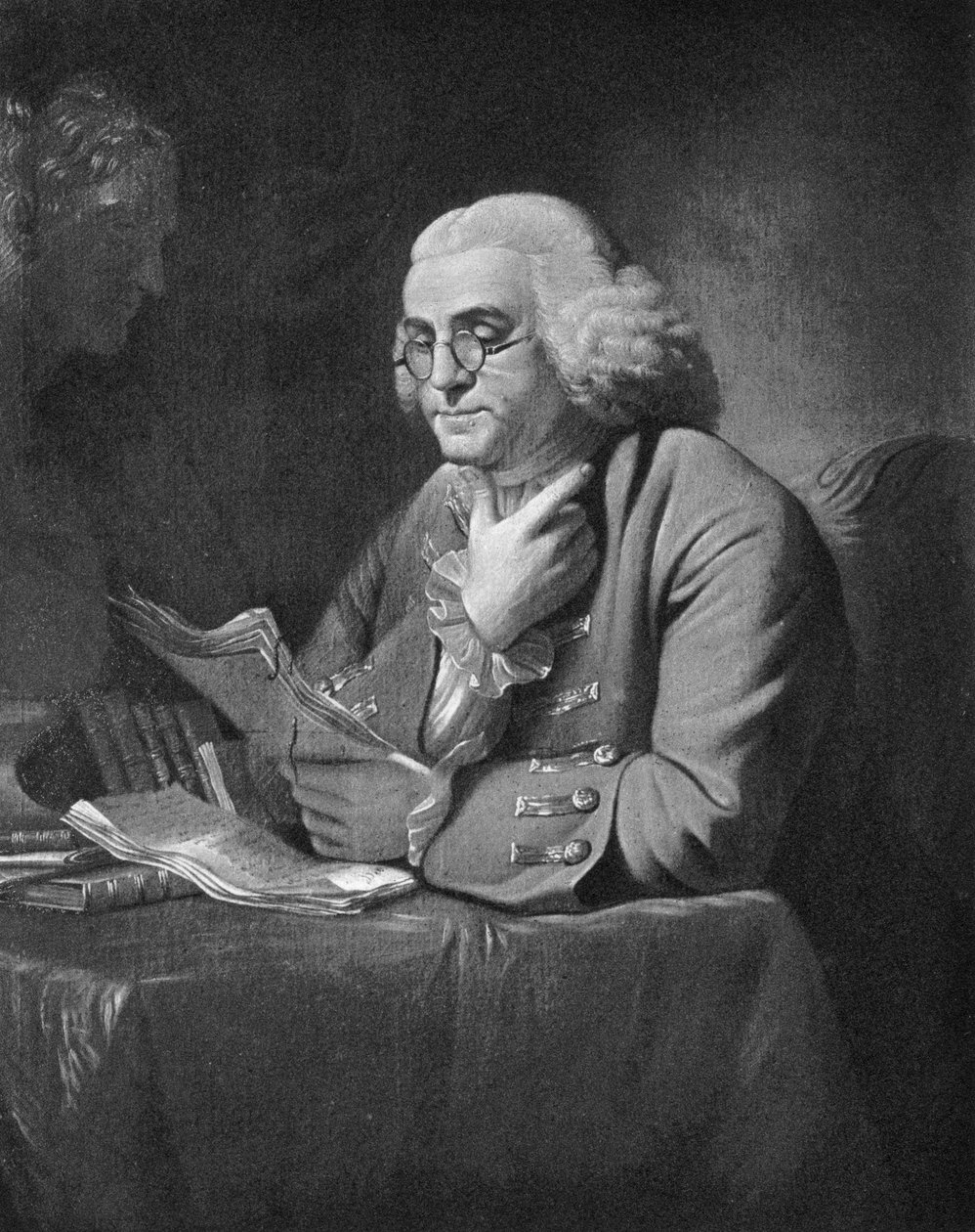 Benjamin Franklin, c1766 da David Martin
