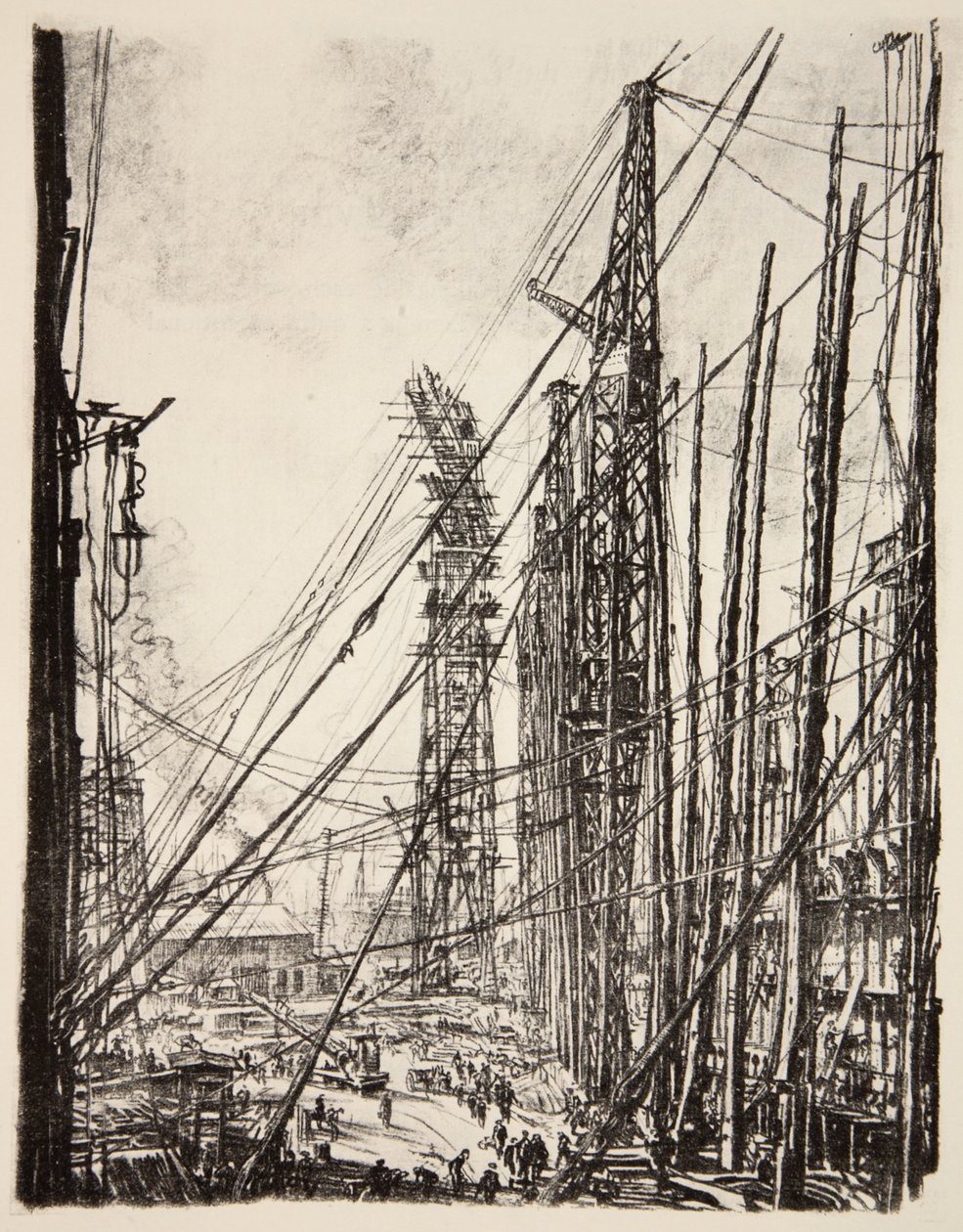 Un cantiere navale, illustrazione da 