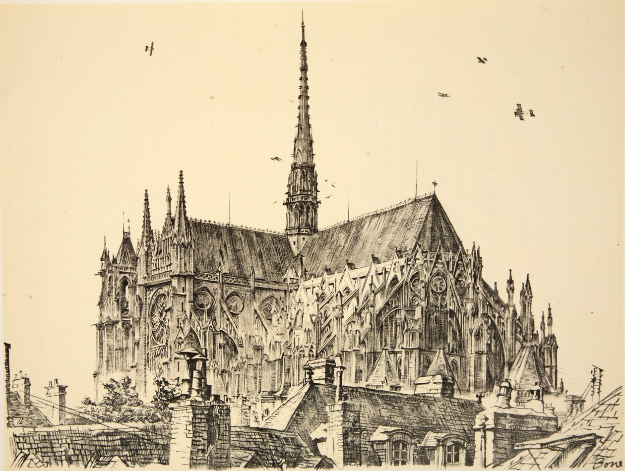 Cattedrale di Amiens, illustrazione da 