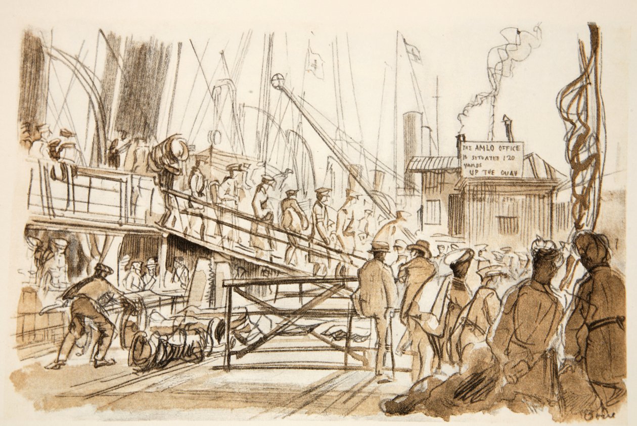 Sbarco, illustrazione da 