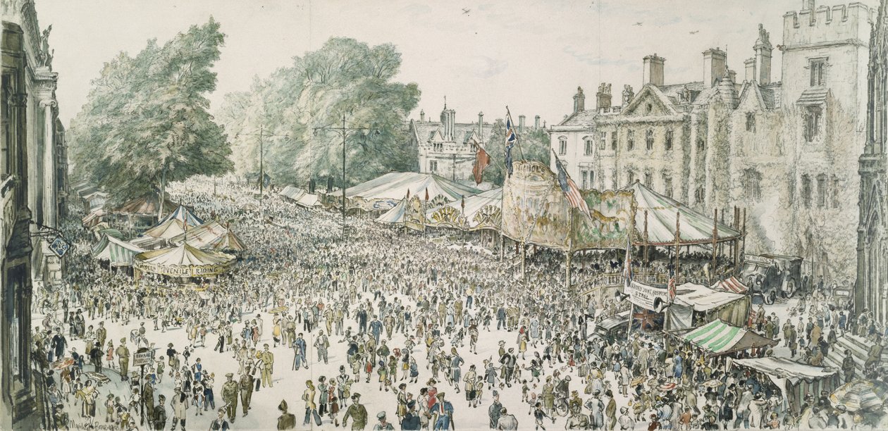 Fiera di San Giles, Oxford da David Muirhead Bone