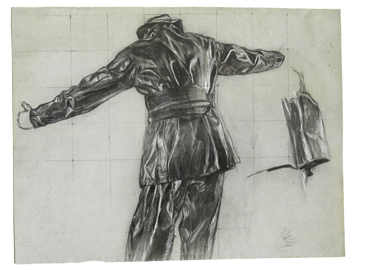 Studio per Winter Mine-Laying off Iceland, c.1942, cat 9 da David Muirhead Bone