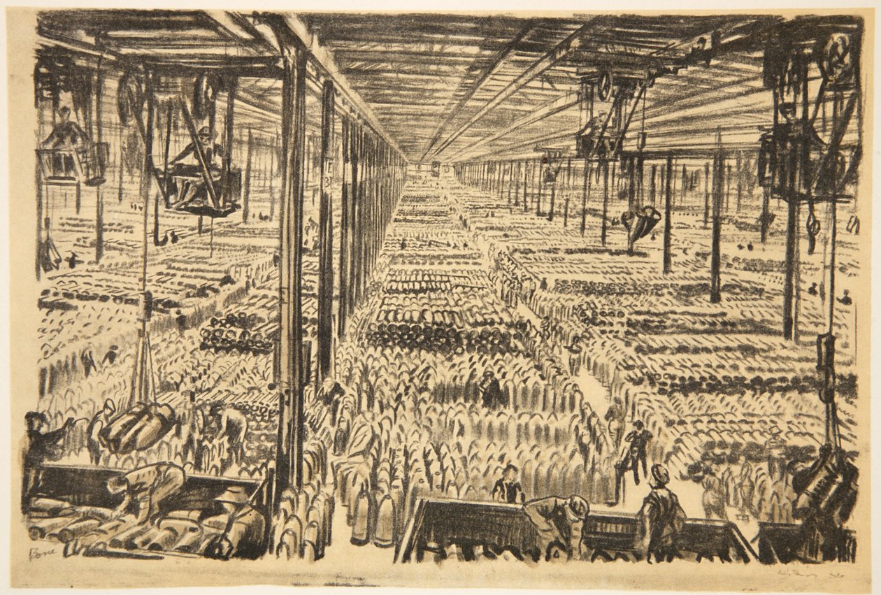 La sala delle milioni di conchiglie, illustrazione da 