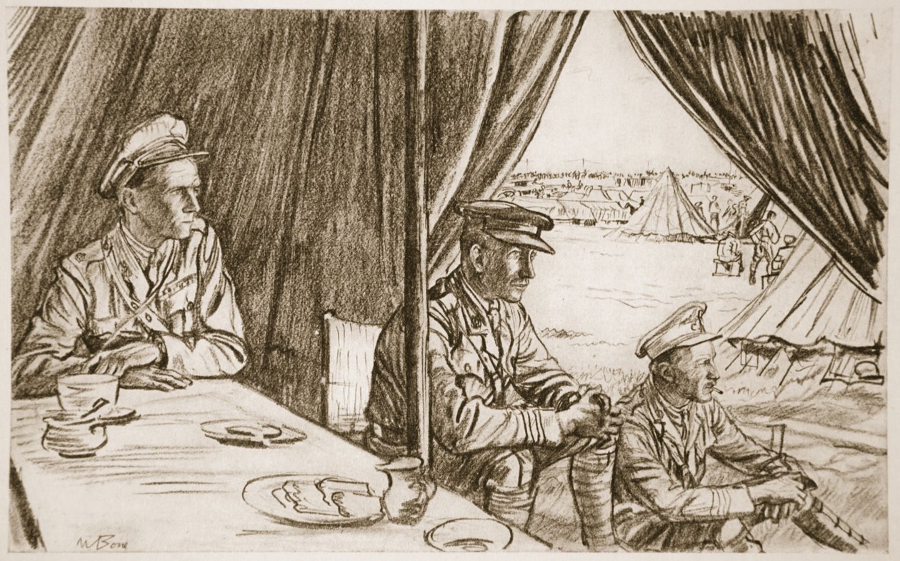 Aspettando i feriti, illustrazione da 