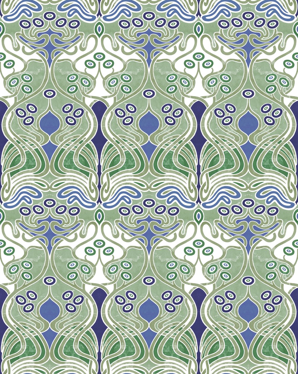 Beauclair Pale Green,2018 (tecnica mista digitale) da David Newton