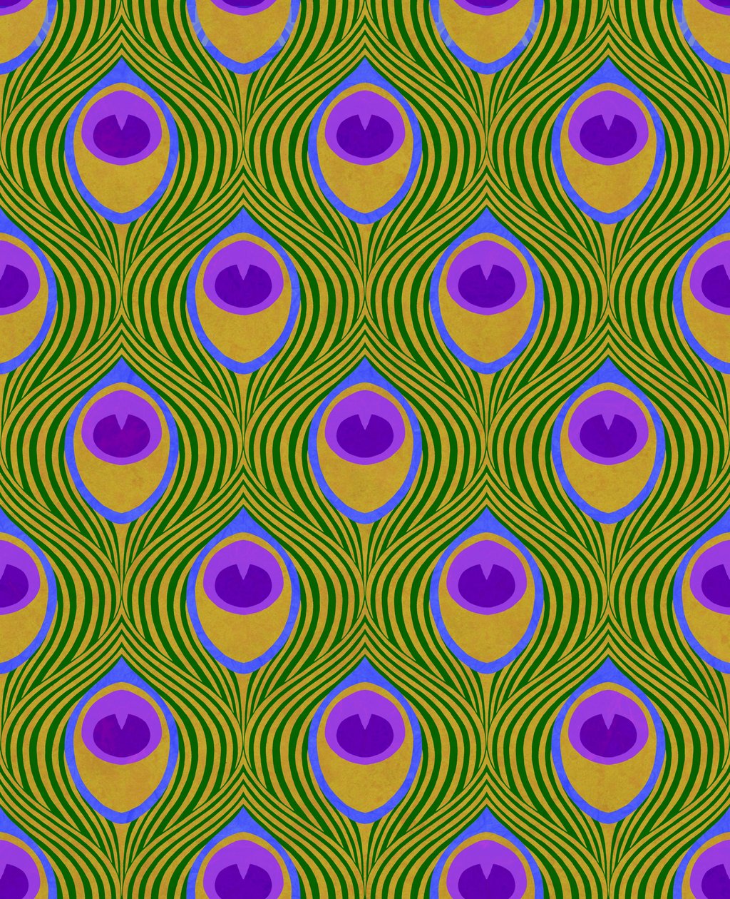Giallo pavone, 2019 (tecnica mista digitale) da David Newton