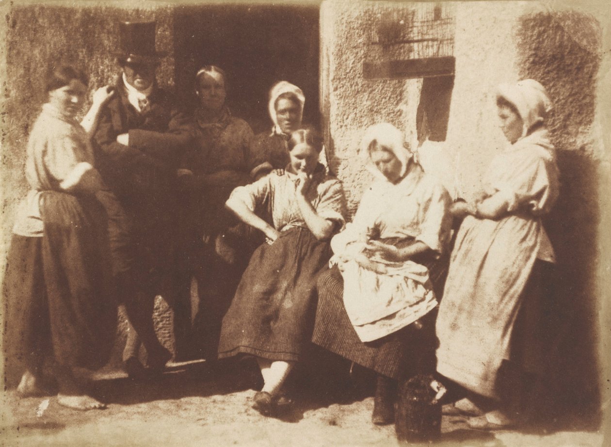 La porta del cottage di un pilota di Newhaven, 1845 (foto) da David Octavius Hill