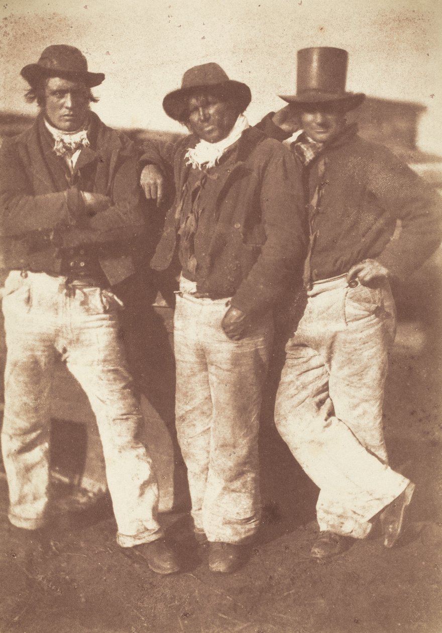 Alexander Rutherford, William Ramsay e John Linton, 1843-1847 (foto) da David Octavius Hill