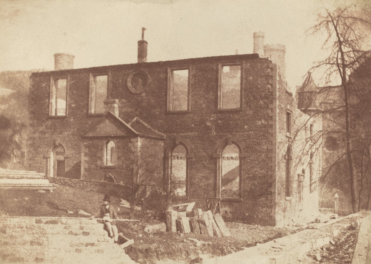 Cappella di Lady Glenorchy durante la demolizione, sul sito della stazione di Waverley da David Octavius Hill and Robert Adamson