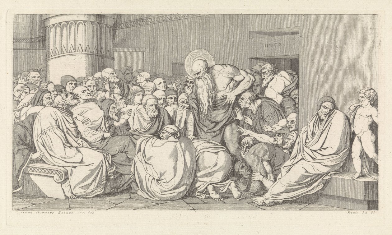 Geremia davanti al tempio da David Pièrre Giottino Humbert de Superville