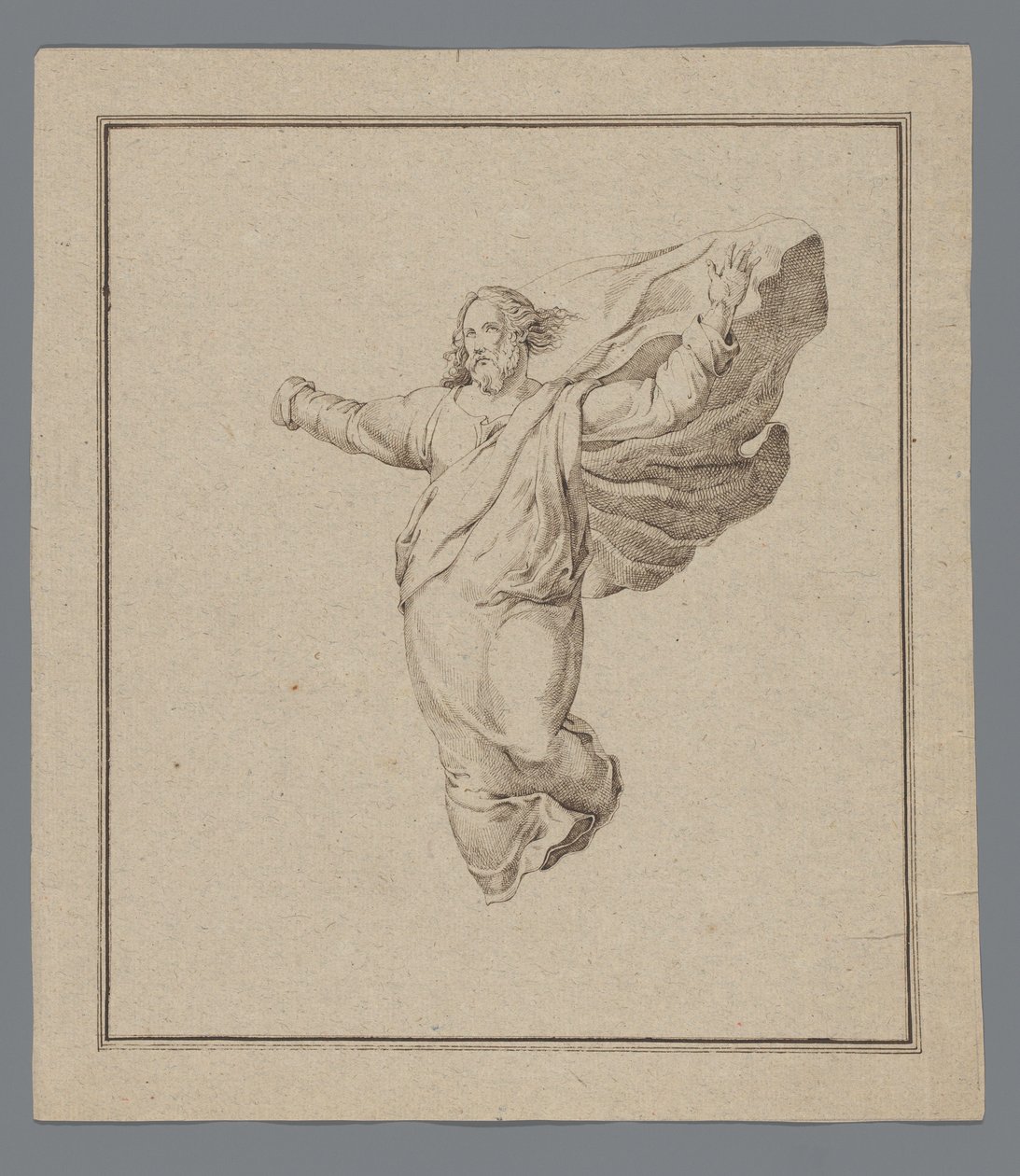 Cristo in piedi con le braccia alzate da David Pièrre Giottino Humbert de Superville