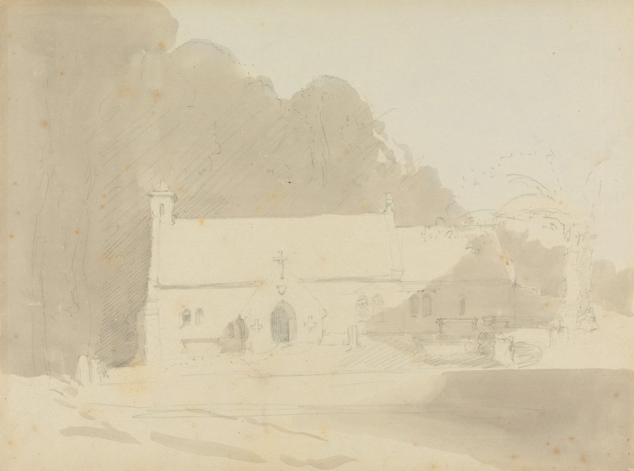 Una chiesa di campagna da David Roberts