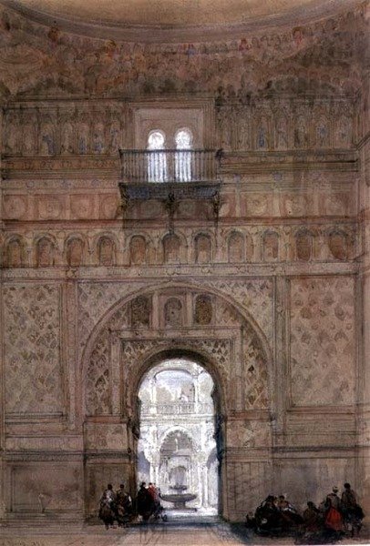 Una moschea, Il Cairo da David Roberts