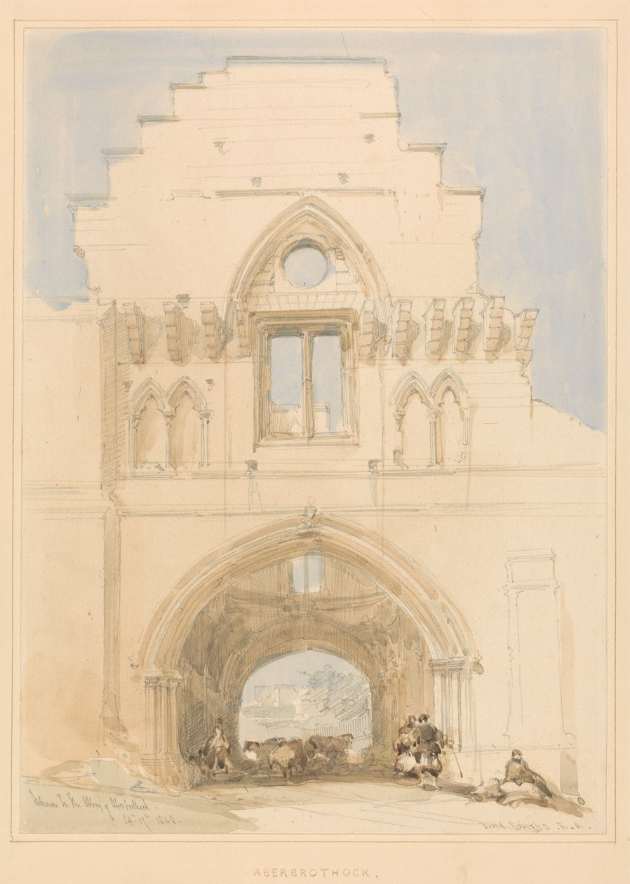 Abbazia di Aberothock da David Roberts