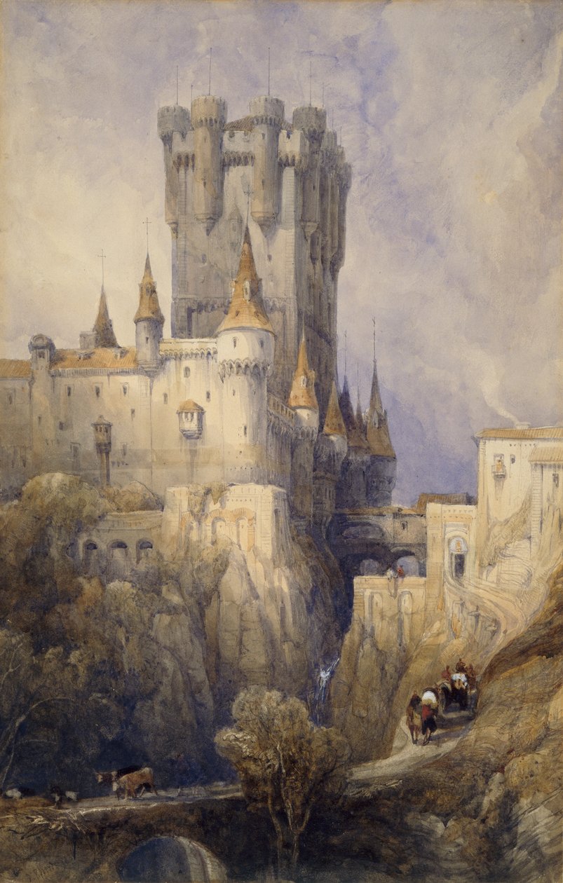 Alcazar, Segovia, Spagna, 1836 da David Roberts