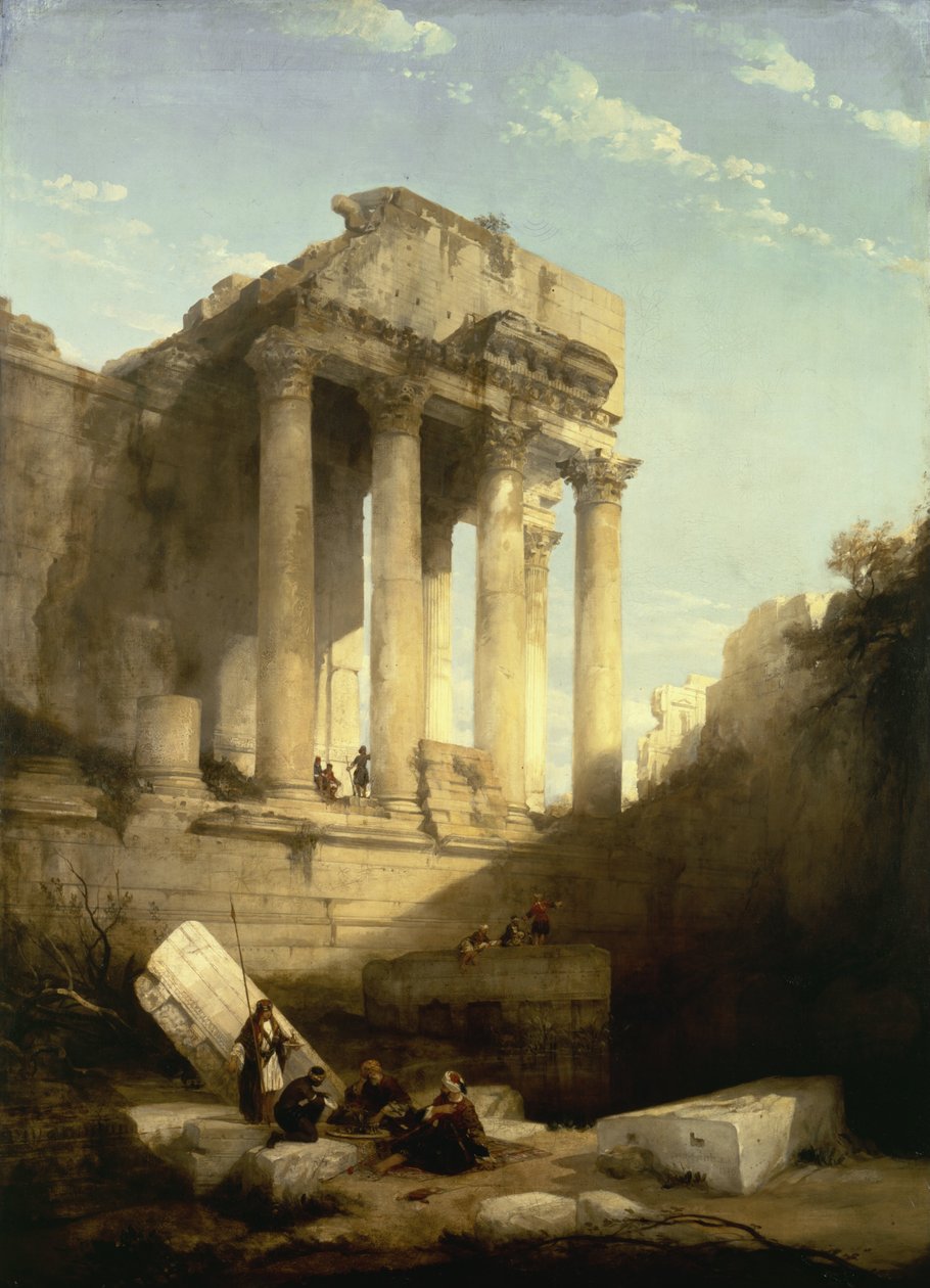 Baalbec - Rovine del Tempio di Bacco da David Roberts