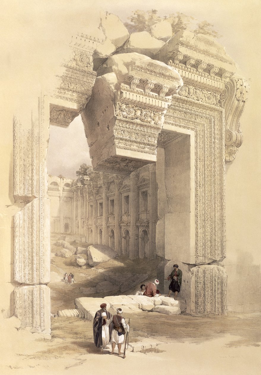 Baalbec, 7 maggio 1839, tavola 81 dal Volume II di 