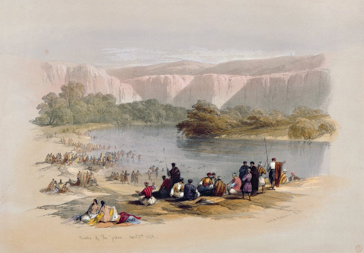 Sponde del Giordano, 2 aprile 1839, tavola 48 dal Volume II di 