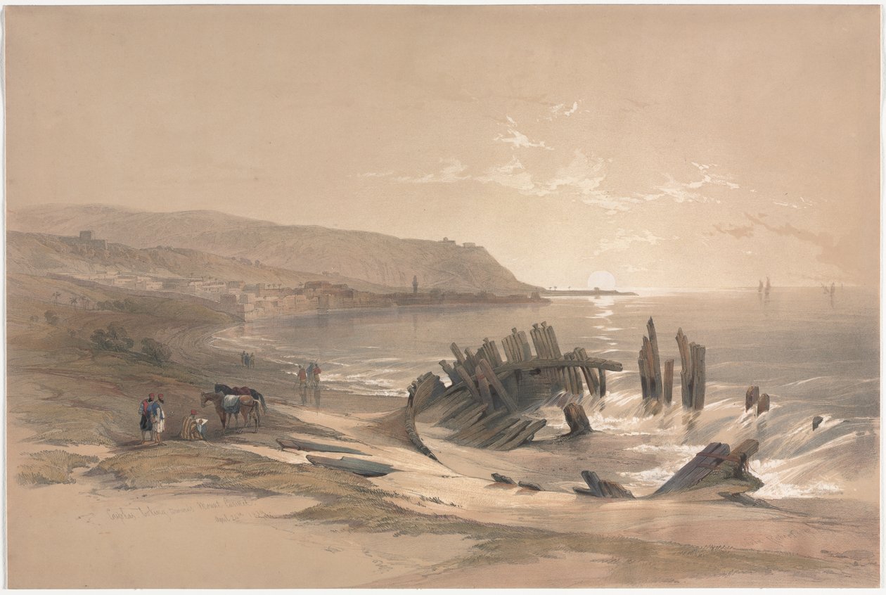 Caifa guardando verso il Monte Carmelo da David Roberts