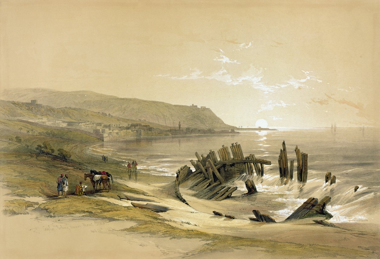 Caifa guarda verso il Monte Carmelo 24 aprile 1839, da Volume II 