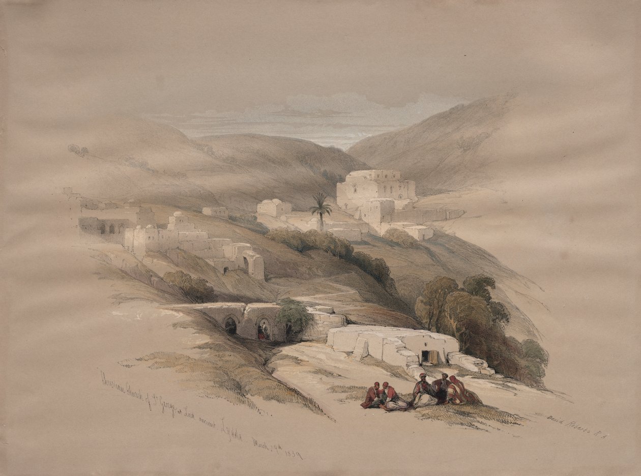 Chiesa Cristiana di San Giorgio a Ludd, antica Lydda da David Roberts