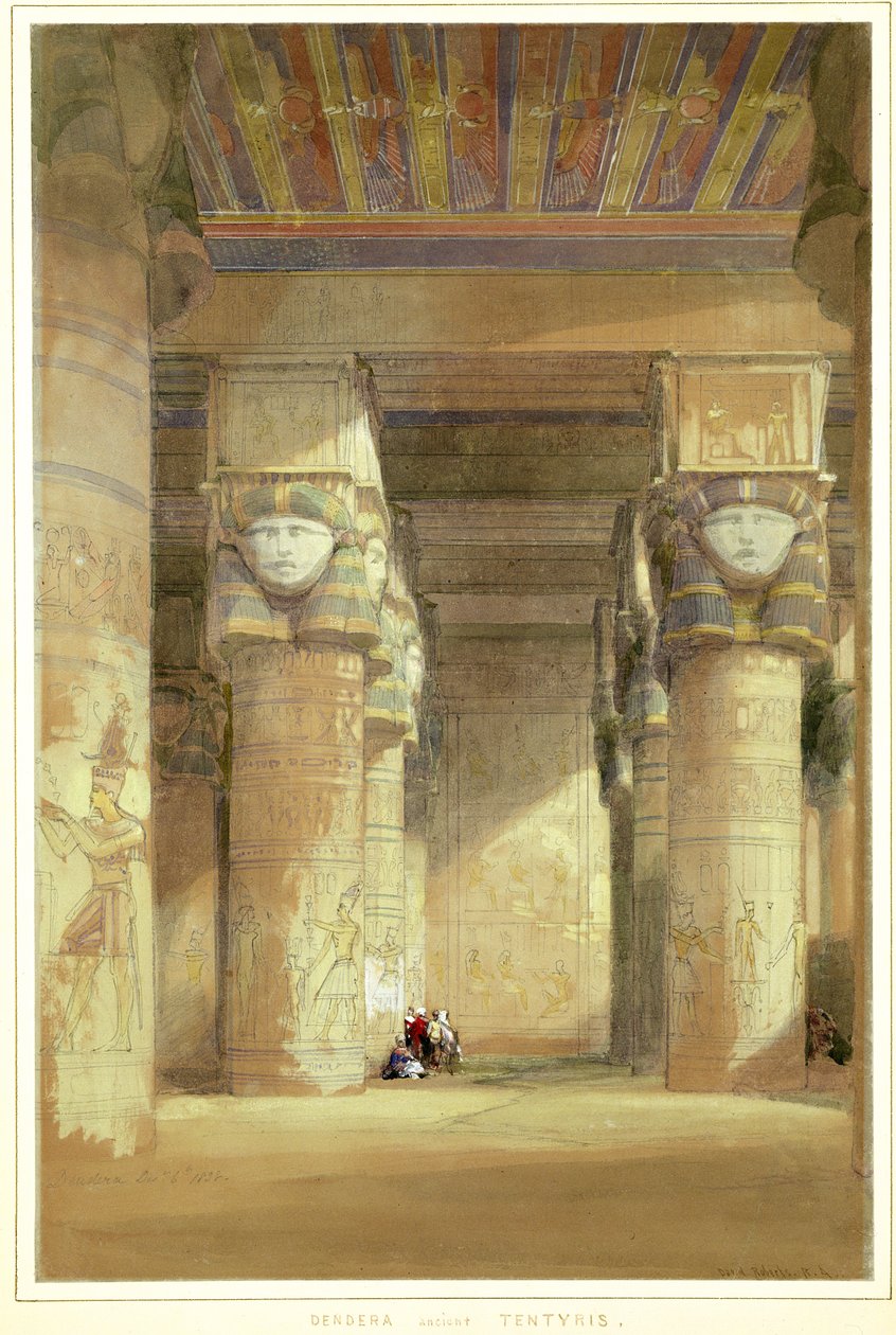 Dendera antica Tentyris da David Roberts
