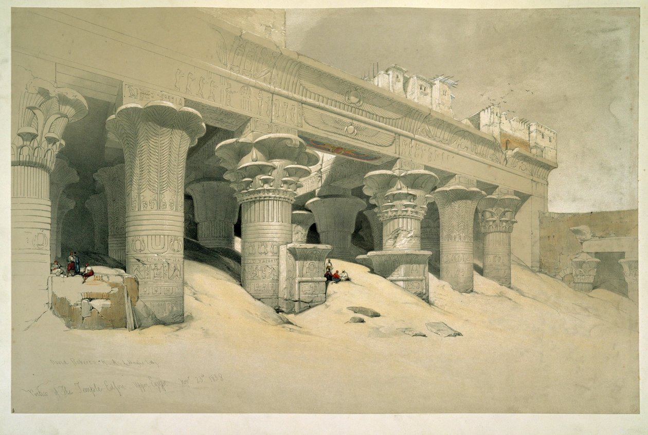 Edfu temple da David Roberts