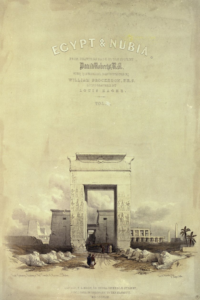 Grande portale che conduce al Tempio di Karnak, frontespizio di 