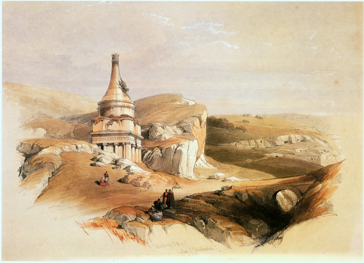 In Terra Santa: Gerusalemme, Valle del Kidron, Tomba di Absalom ... (foto) da David Roberts