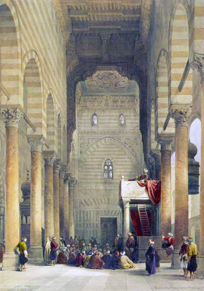 Interno della Moschea dei Metwalys da David Roberts