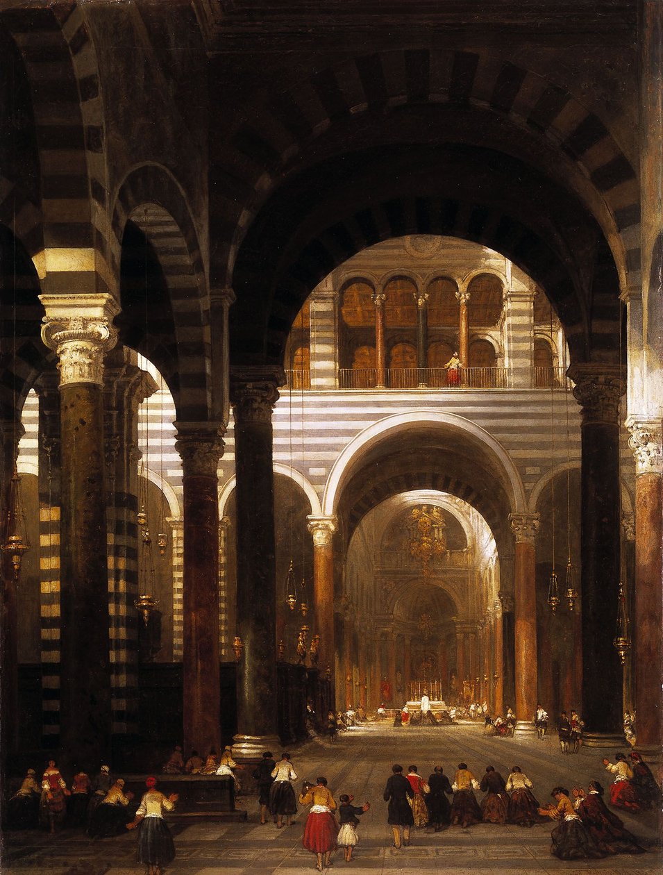 Interno della Cattedrale di Pisa) di David Roberts, RA da David Roberts