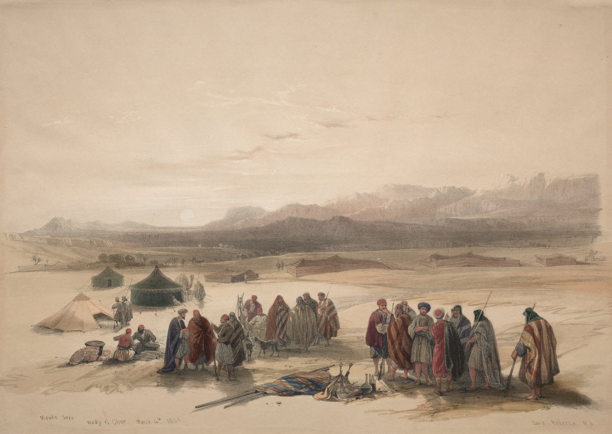 Monte Seir Wady el Chor da David Roberts