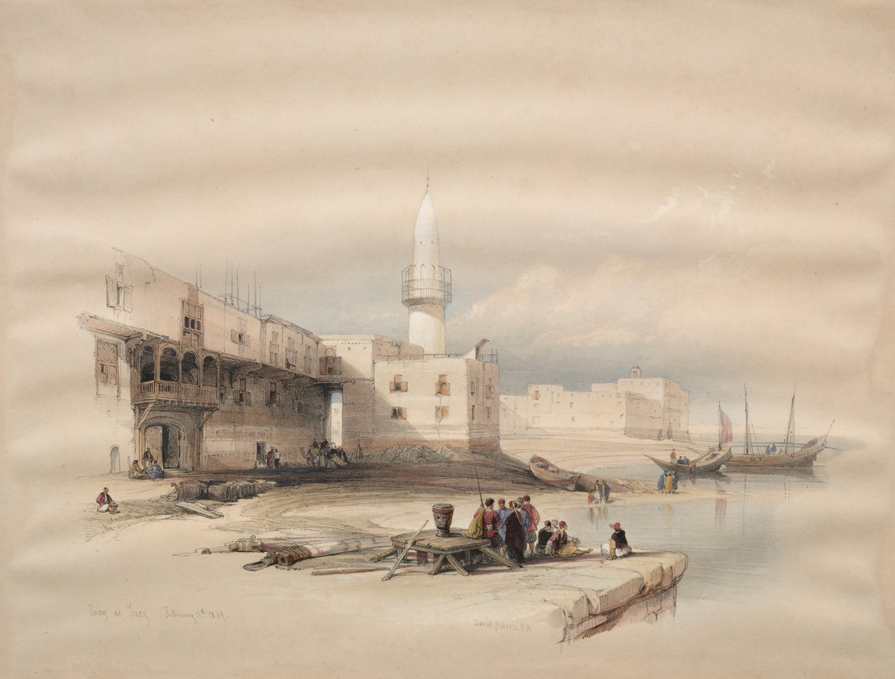 Molo a Suez da David Roberts