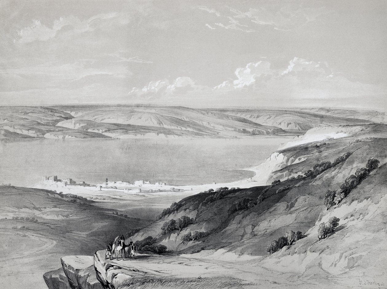 Mare di Galilea da David Roberts