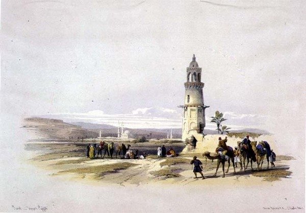 Sioul, Alto Egitto, da "Egitto e Nubia", Vol.1 da David Roberts