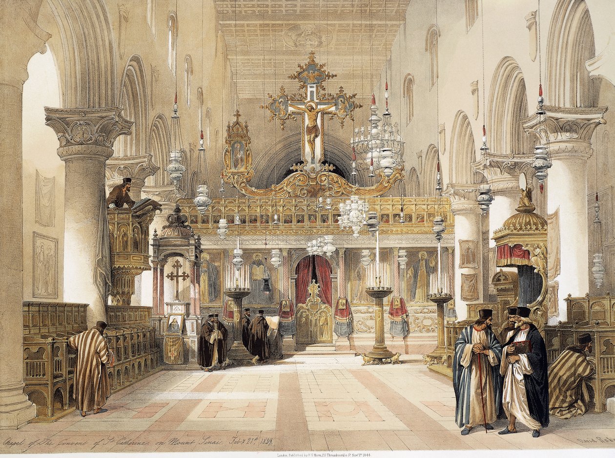 La Cappella di Santa Caterina al Monastero del Monte Sinai, di David Roberts da David Roberts