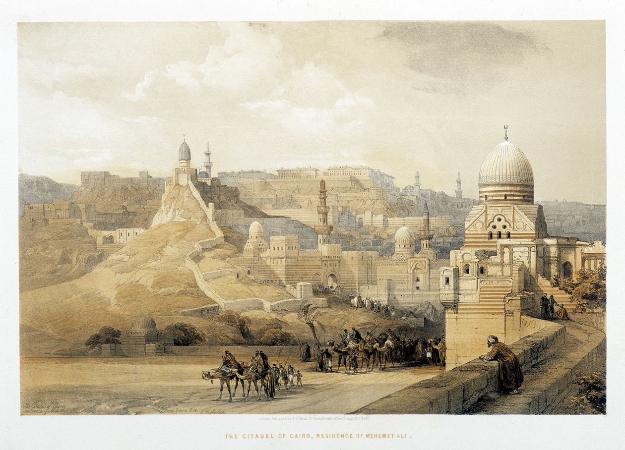 La Cittadella del Cairo, Palazzo di Mehemet Ali in "La Terra Santa", Londra 1849 da David Roberts