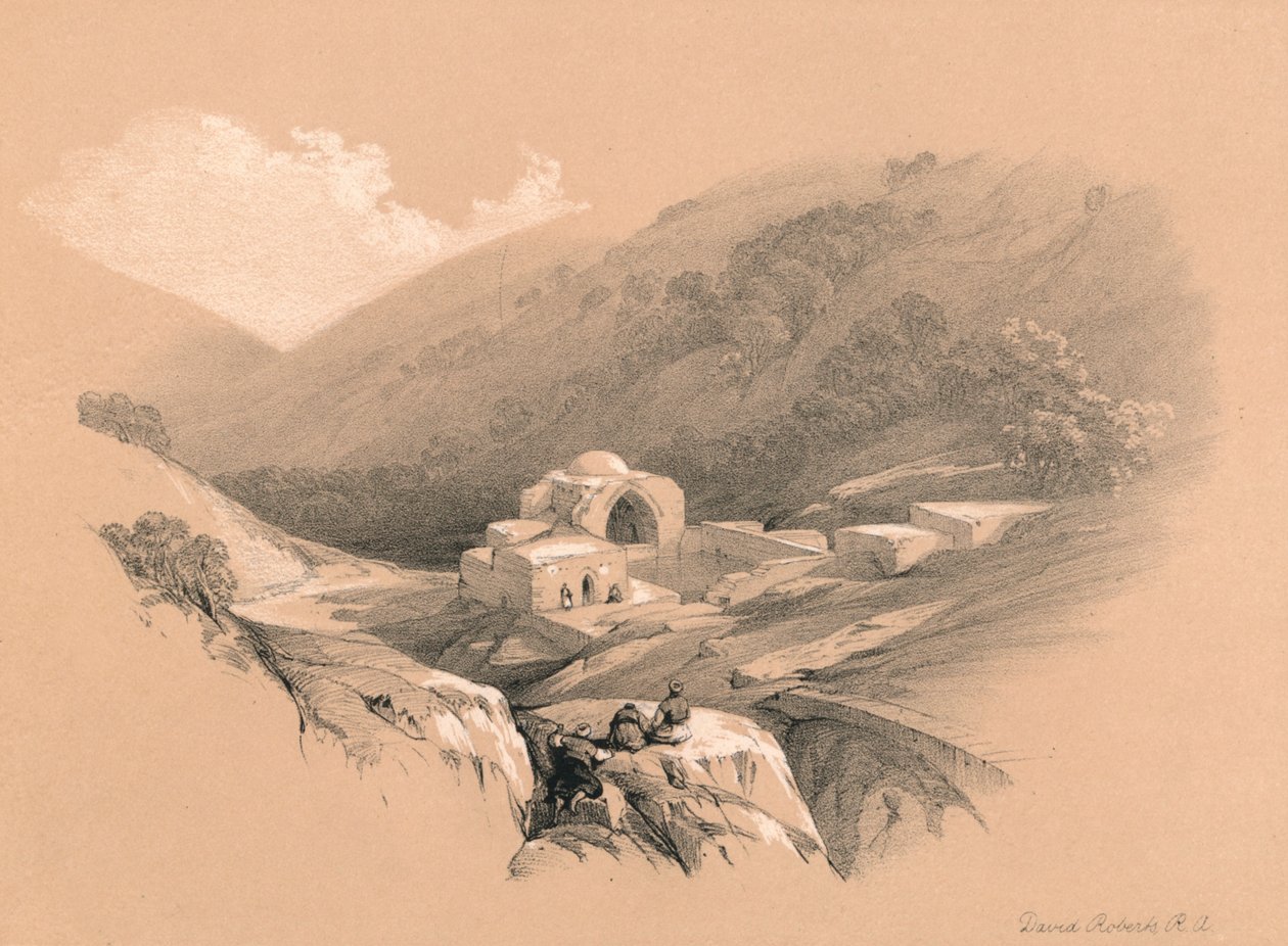 La fontana di Giobbe, 1855 da David Roberts